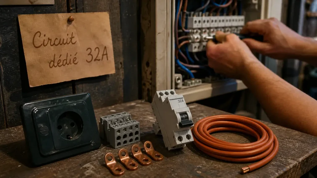 Disjoncteur pour plaque à induction : norme, section de câble et sécurité