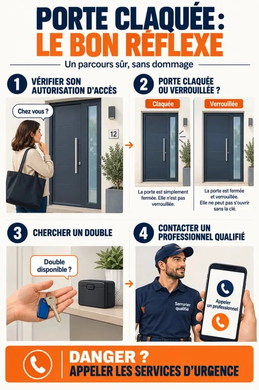 Comment ouvrir une porte sans clé : parcours sécurisé avant de contacter un serrurier